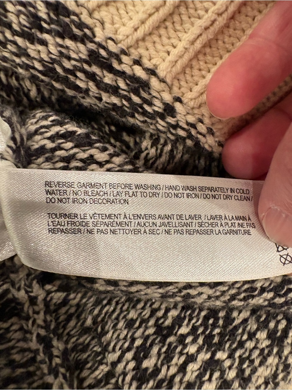 Roots Canada Cabin Collection Marled Knit Crewneck Sweater Stripe Women’s Large - Picture 9 of 12